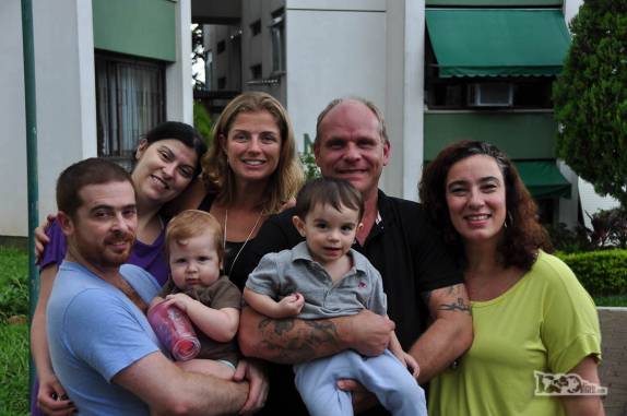 Na casa da Ale, Foguinho e Olivia, recebendo visitas! (em Porto Alegre, no Rio Grande do Sul